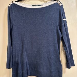 Lauren by Ralph Lauren 100% cotton pullover shirt- Gently used!